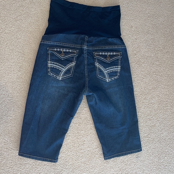 Maternity jean capris Bella Nada Medium with belly band - Picture 5 of 7
